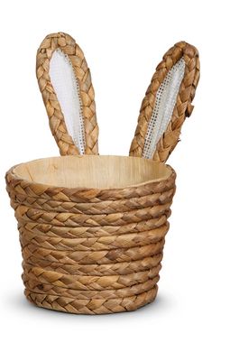 Natural Basketweave Bunny Ear Basket Large