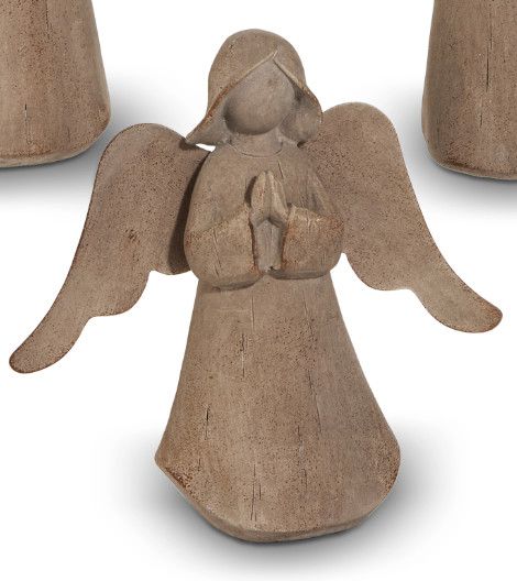 Concrete-Look Angel Small | Praying