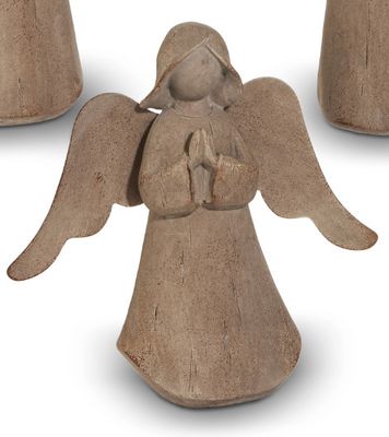 Concrete-Look Angel Small | Praying