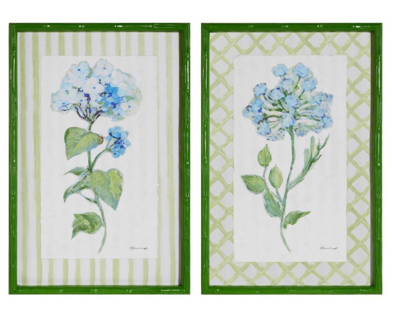 Azure Bloom Framed Print