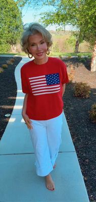 The Salute Sweater | Red