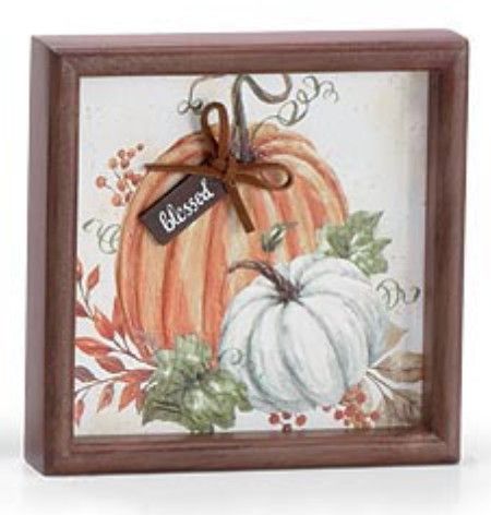 Pumpkin Block Sitter | Blessed
