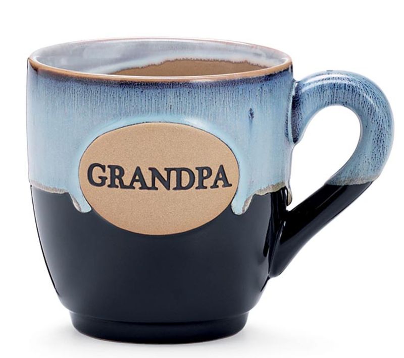 Grandpa Black/Gray Glaze Mug