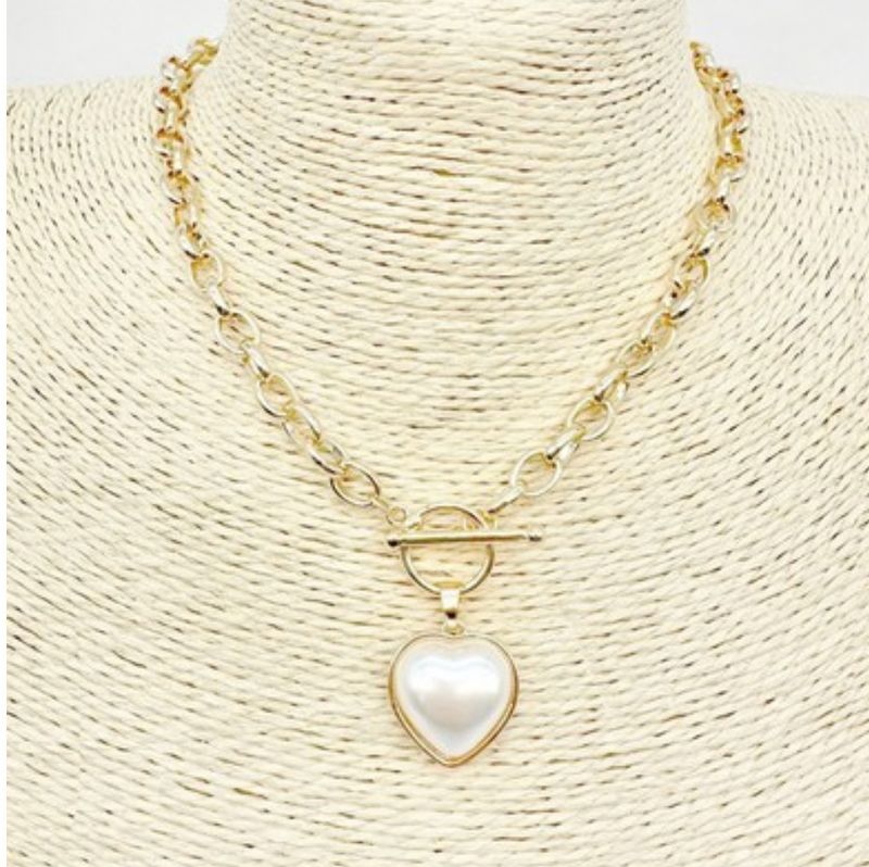 The Axle Gold Pearl Necklace