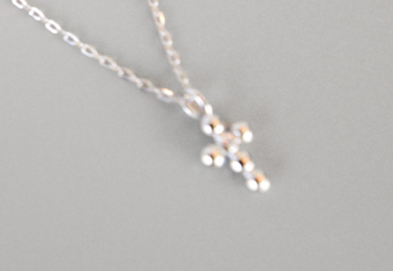 The Bates Silver Cross Necklace Sterling