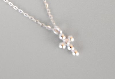 The Bates Silver Cross Necklace Sterling