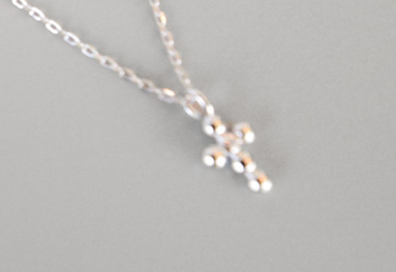 The Bates Silver Cross Necklace Sterling