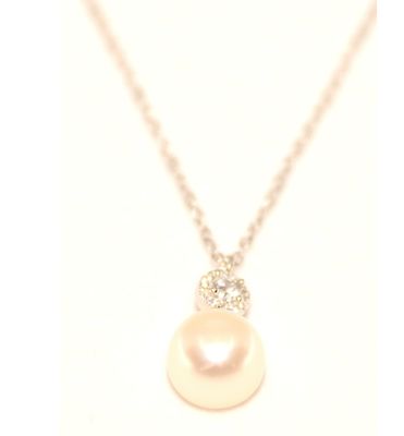The Baxley Silver Pearl Necklace