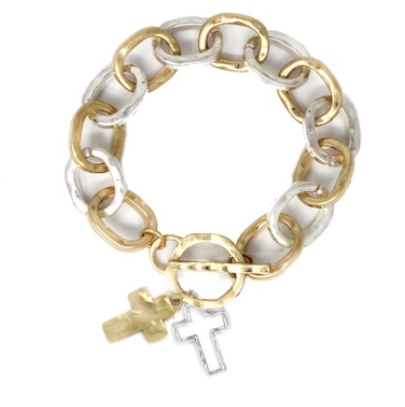 The Joe Gold Silver Bracelet