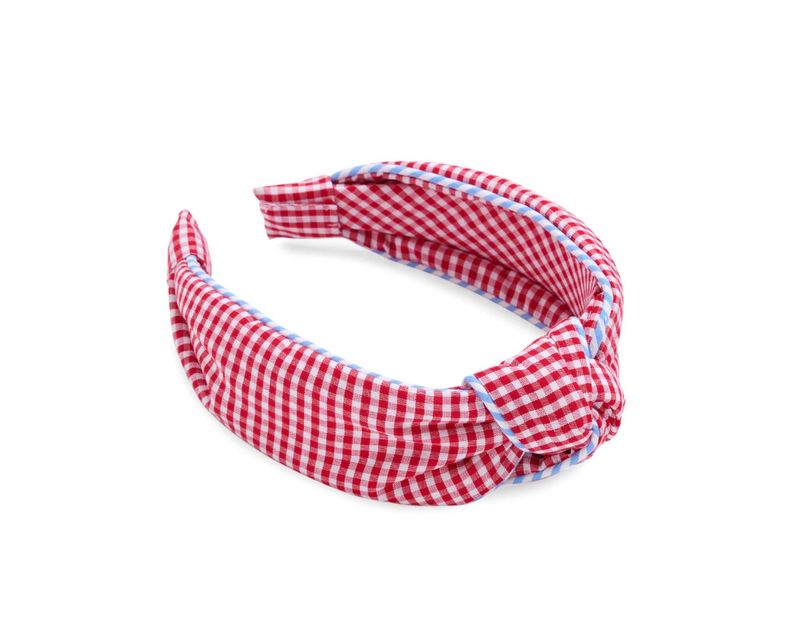 Gingham Knotted Headband