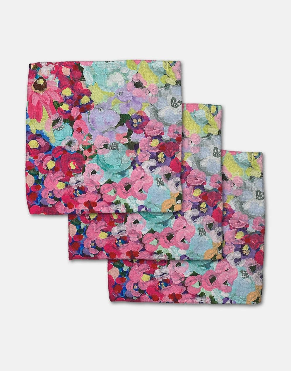 Pink Fields of Joy Dishcloth Set