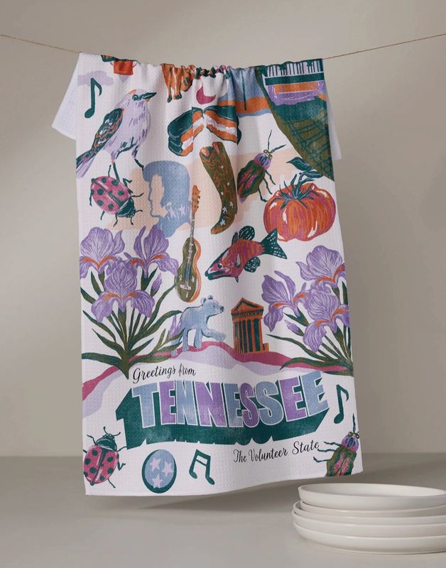 Greetings from Tennessee Tea Towel