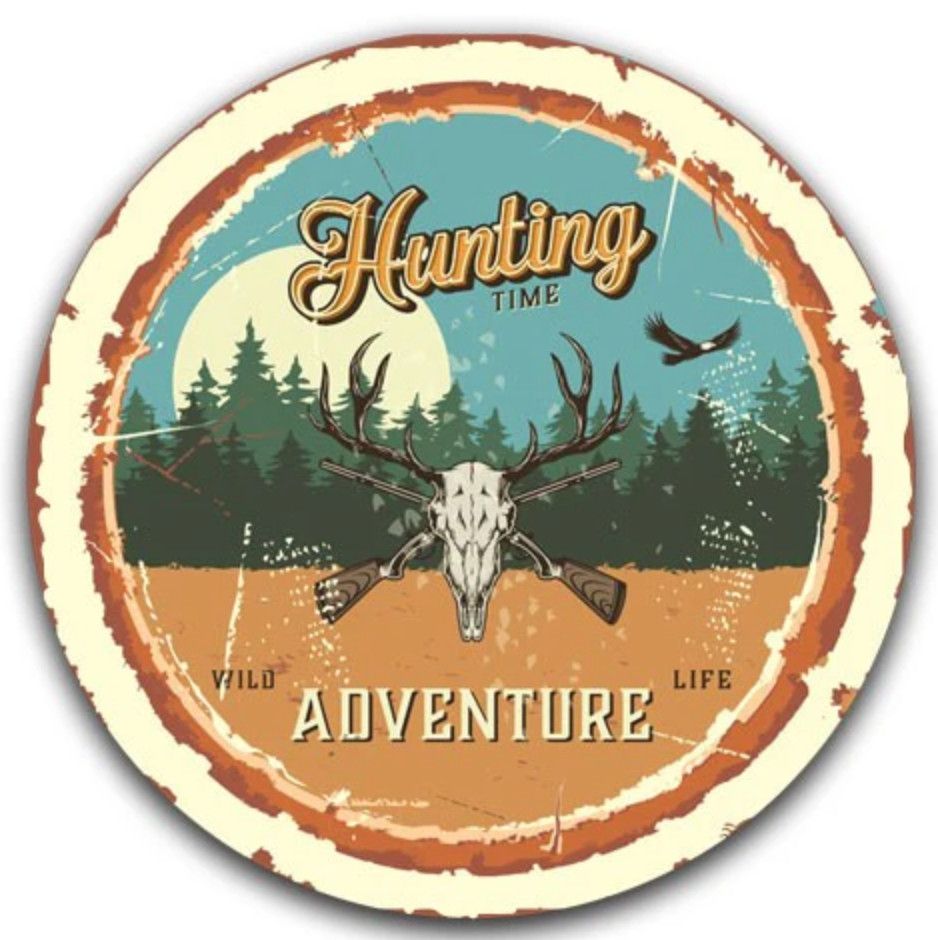 Hunting Time Wild Adventure Neoprene Car Coaster