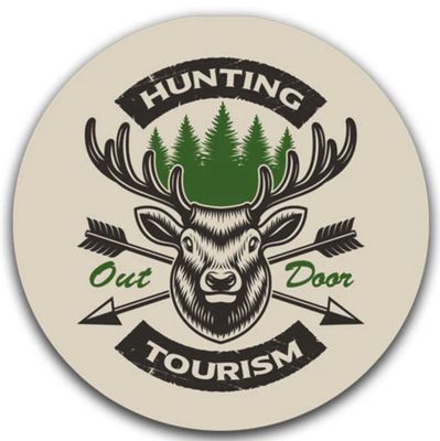 Hunting Tourism Neoprene Car Coaster