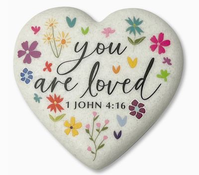 Floral Heart Stone | You are Loved