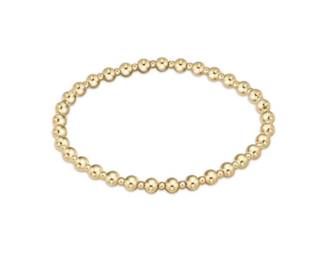 Grateful gold 4mm bracelet