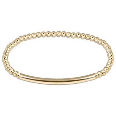 Bliss Bar Smooth Gold 3mm Bracelet