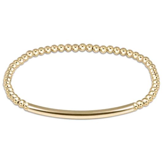 Bliss Bar Smooth Gold 3mm Bracelet