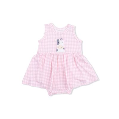 Cute Farm Animals Bodysuit Dress