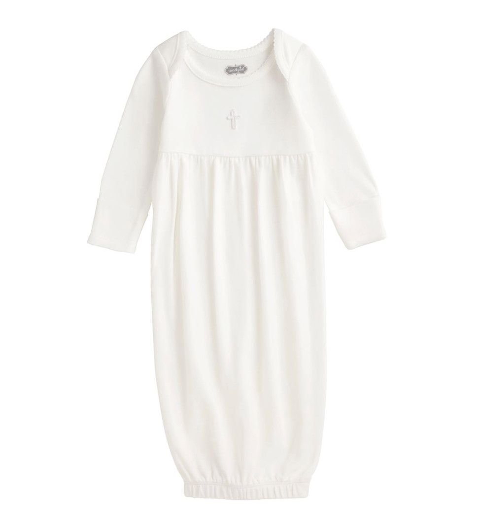 Ivory Crochet Cross Gown