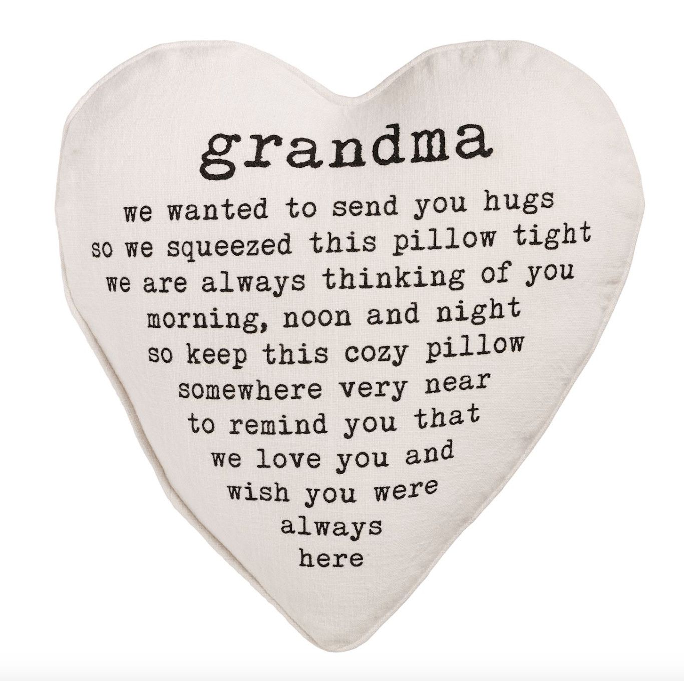 Grandma Heart Pillow