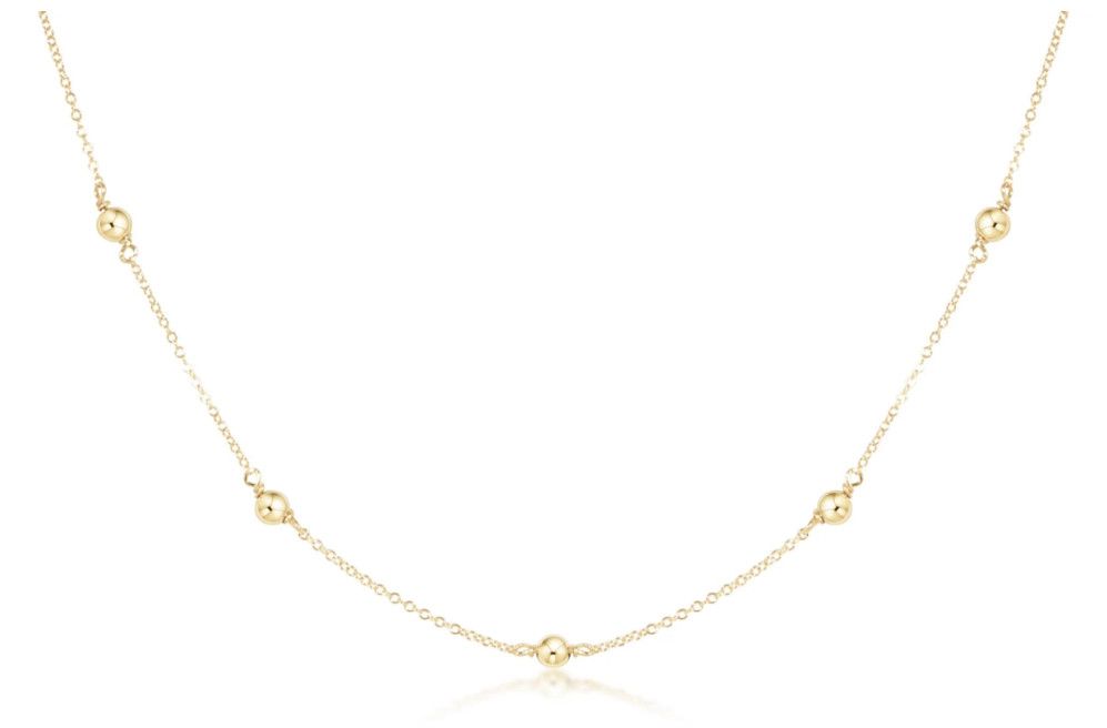 15" Choker Simplicity Chain Gold Classic Gold 4mm