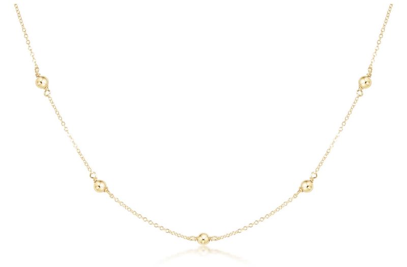 15" Choker Simplicity Chain Gold Classic Gold 4mm