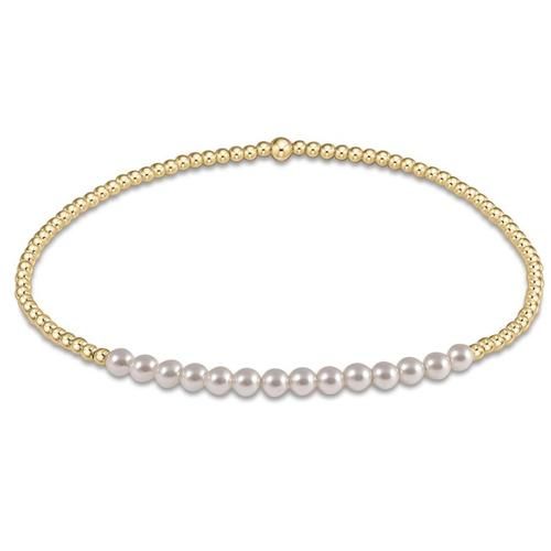 Gold Bliss Pearl 3mm Bracelet