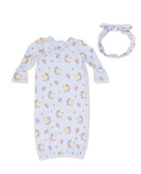 Country Stitch Floral Gown w/ Headband, Size: 0-3 mo