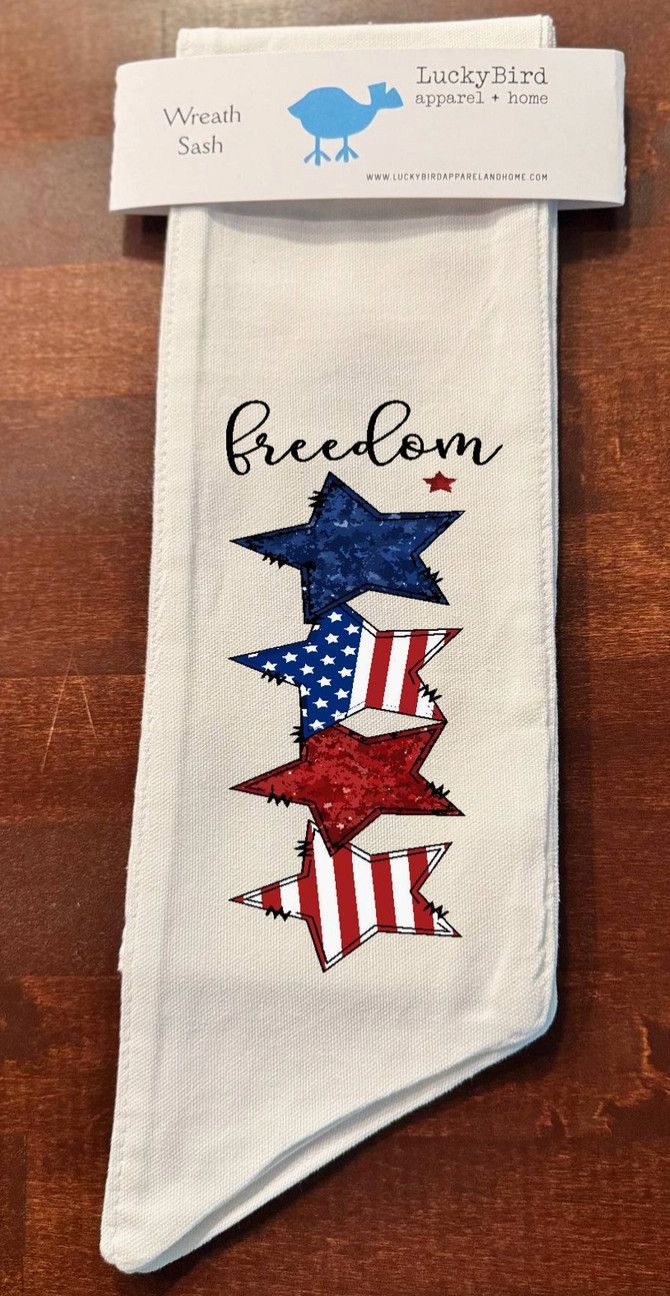 Wreath Sash | Freedom Stars
