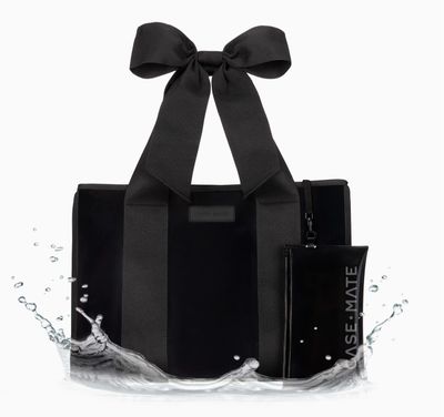 Case-Mate Jelly Tote + Phone Pouch | Midnight Black Bow