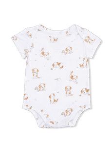 Explorer Puppy Short Sleeve Bodysuit, Size: 3-6 mo