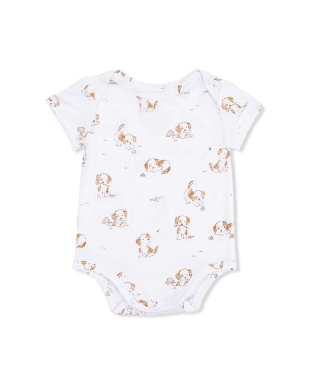 Explorer Puppy Short Sleeve Bodysuit