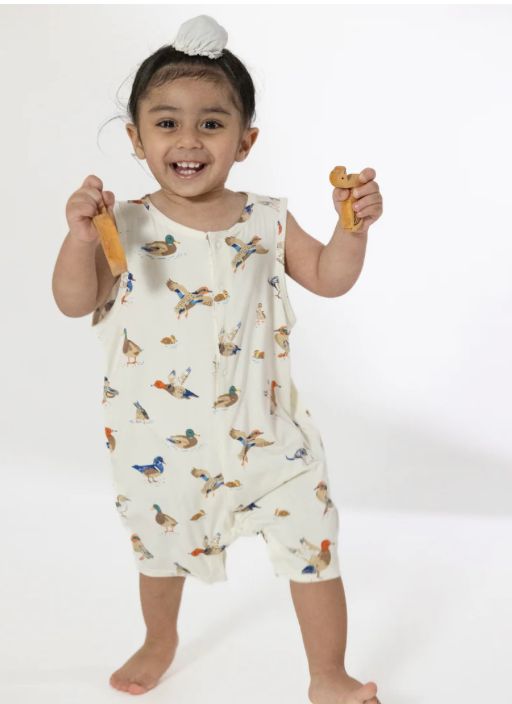 Ducks Sleeveless Romper