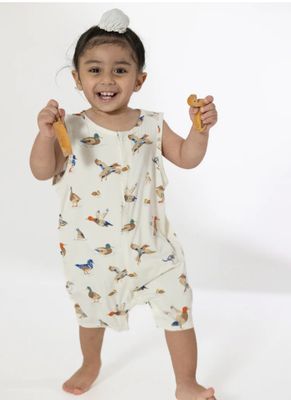 Ducks Sleeveless Romper