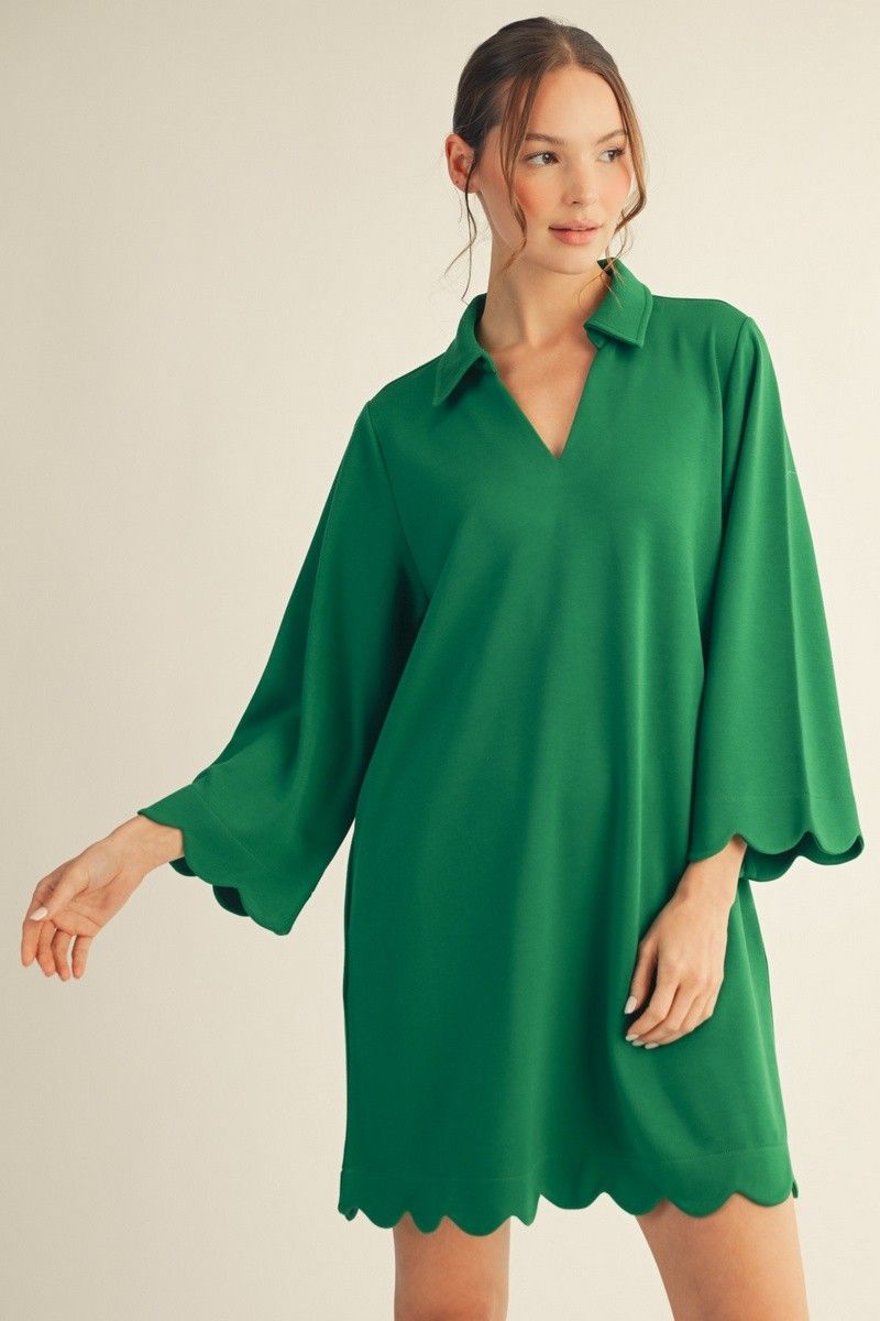 The Seaside Dress , Color: Kelly Green, Size: S