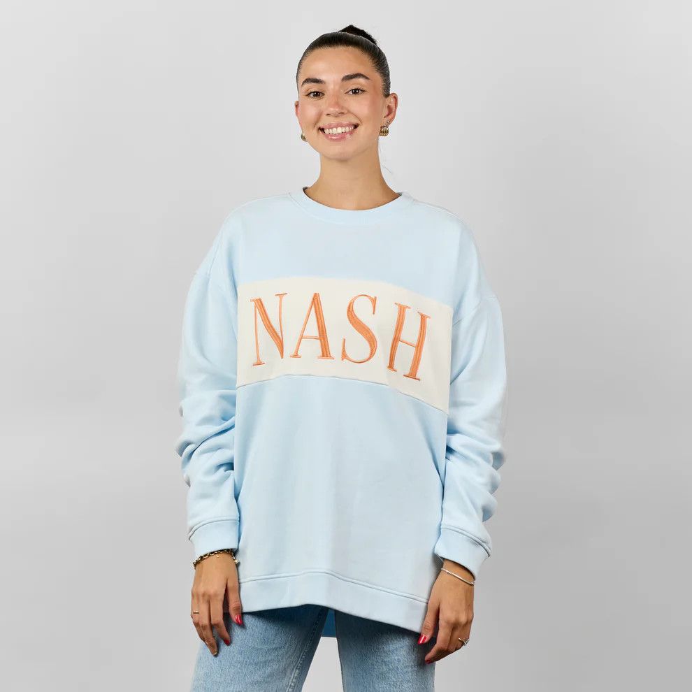 The NASH™ Nash Color Block Crewneck, Color: Blue, Size: S