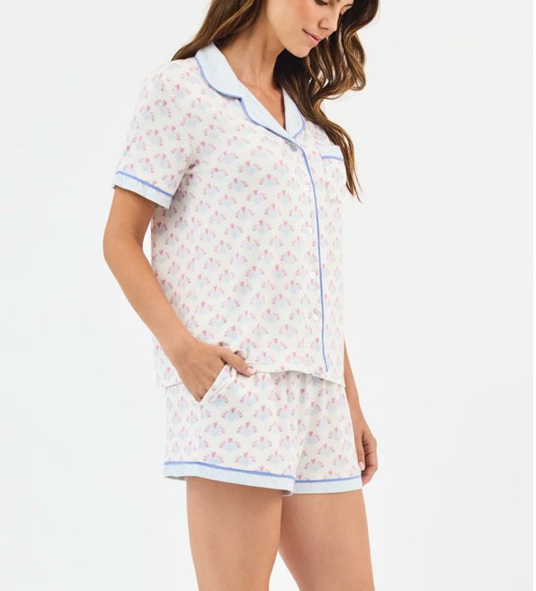 Charlotte Belle Blooms Pajama Short Set