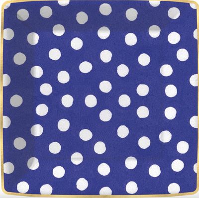 Spot On-Navy Square Dinner Plate