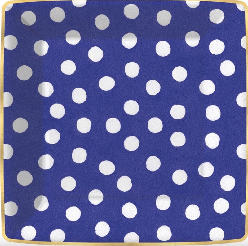 Spot On-Navy Square Dinner Plate
