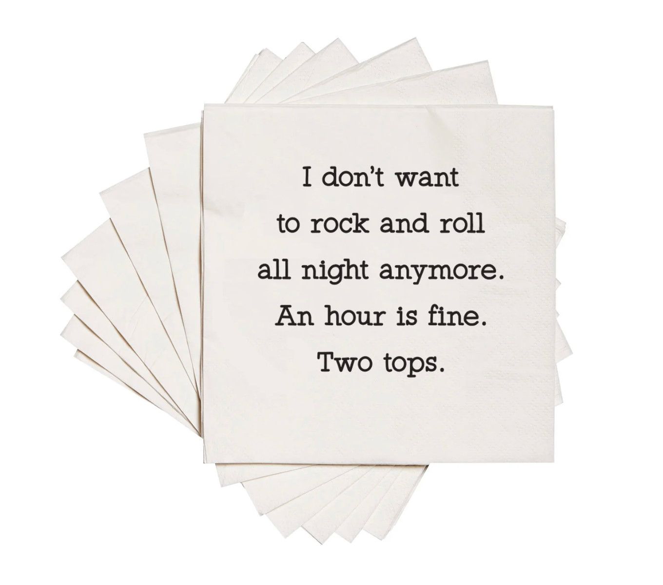 Rock and Roll Cocktail Napkins