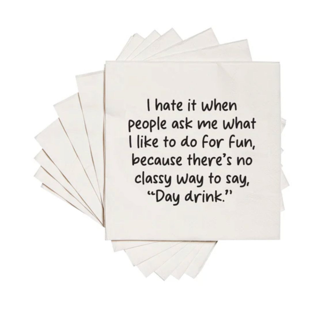 Like to do for Fun Cocktail Napkins