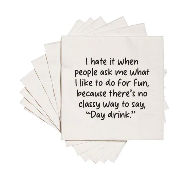 Like to do for Fun Cocktail Napkins