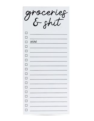 Groceries &amp; Wine List Pad