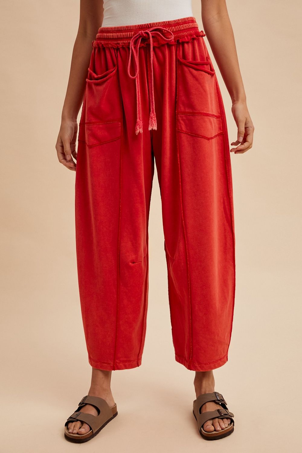 The Annie Pants, Color: Red, Size: S