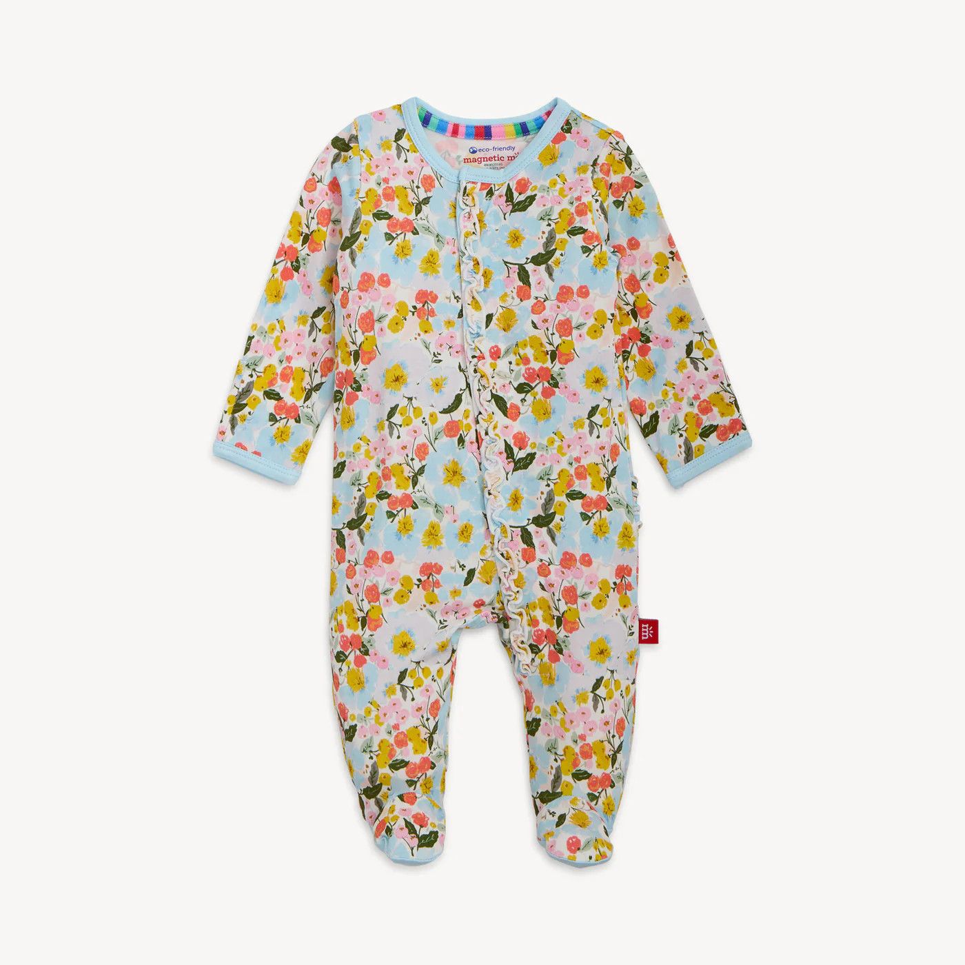 Seraphina Magnetic Ruffled Footie, Size: 0-3 mo