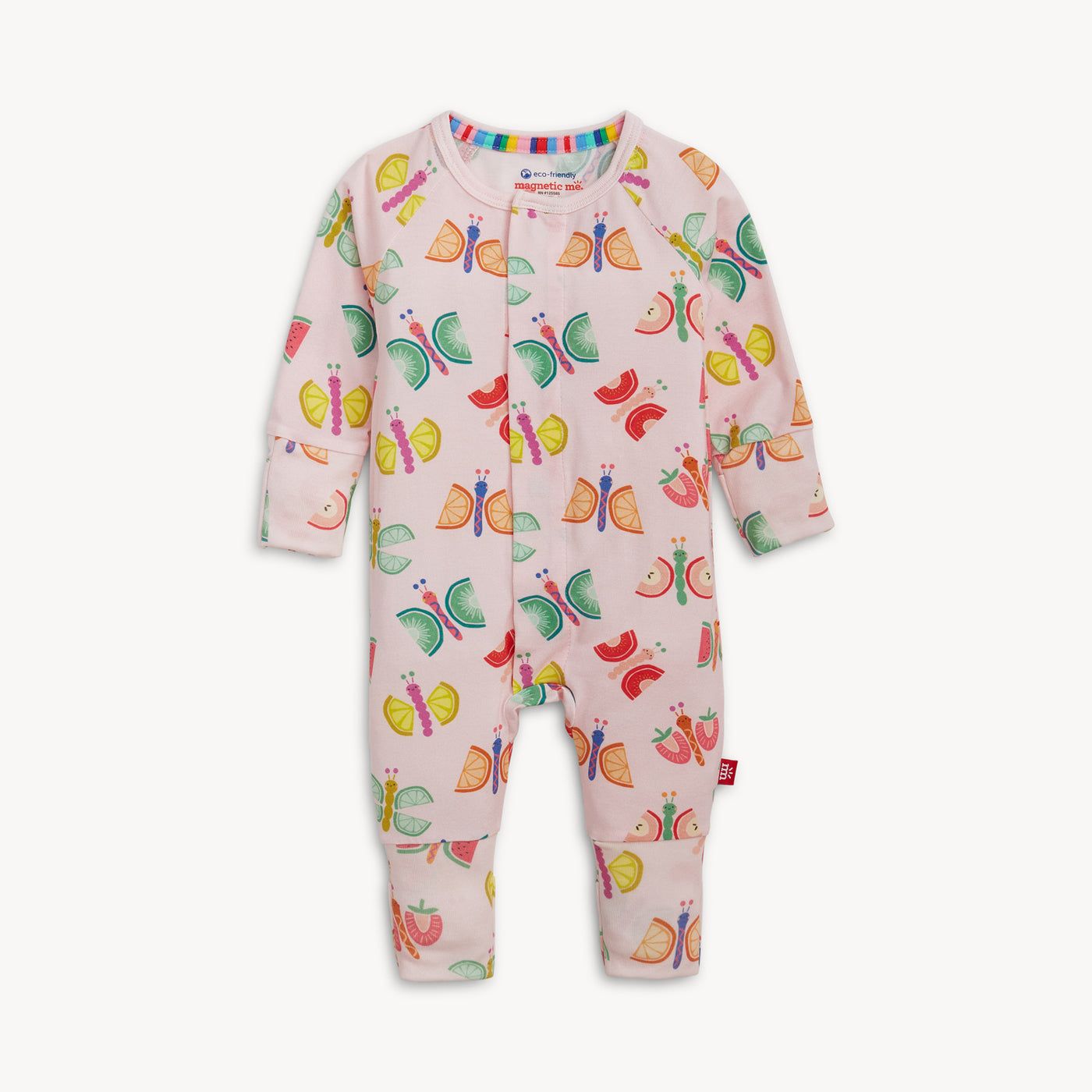 Fruit Flies Magnetic Conv Coverall, Size: 3-6 mo