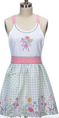 Spring Flowers Hostess Apron