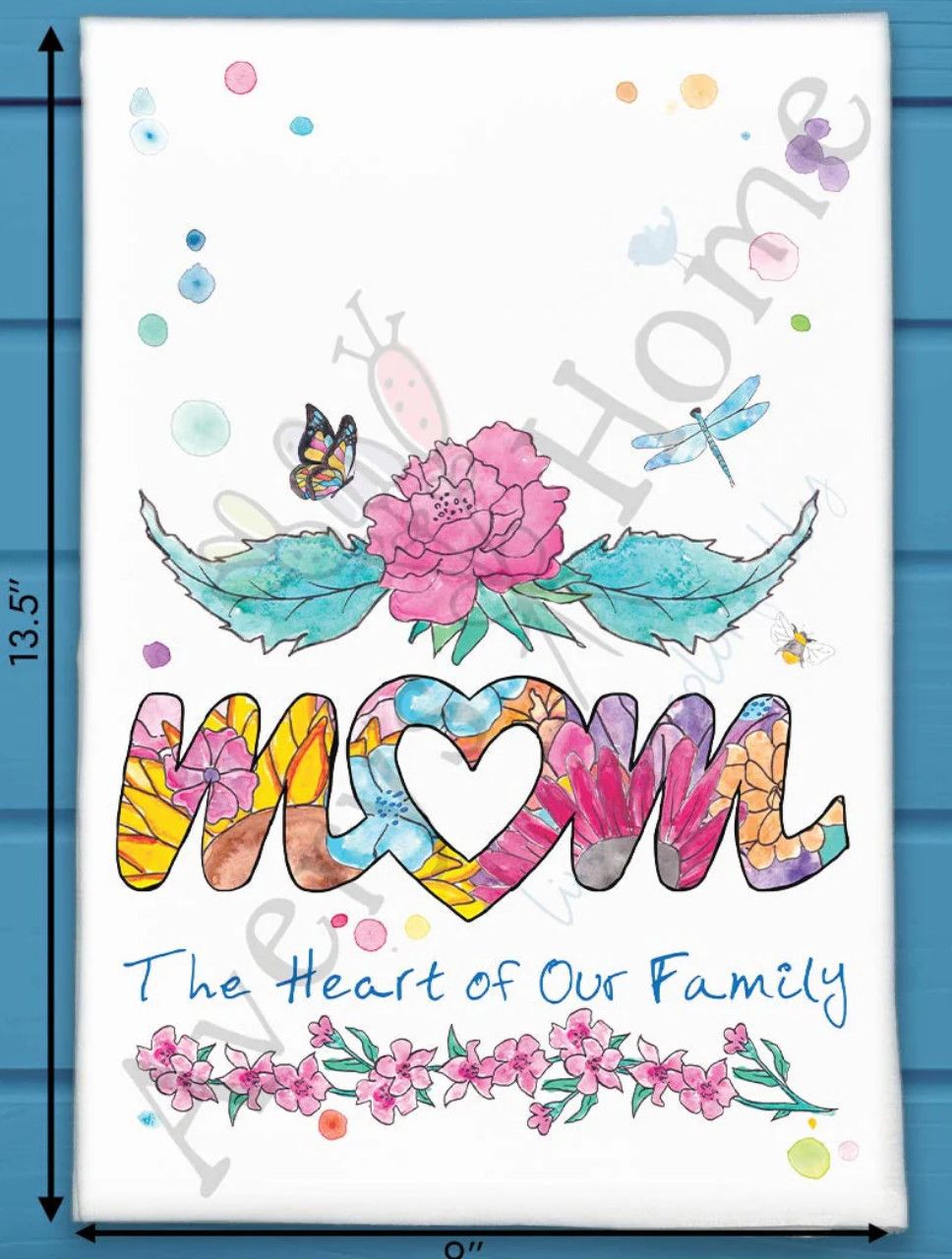 Mom-Heart of our Home Tea Towel