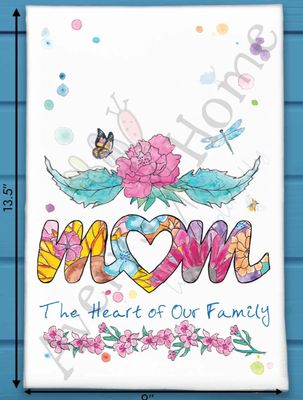 Mom-Heart of our Home Tea Towel